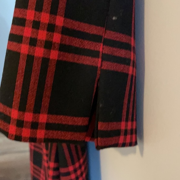 Le Chateau made in Canada black and red plaid dress size sm - Picture 4 of 4
